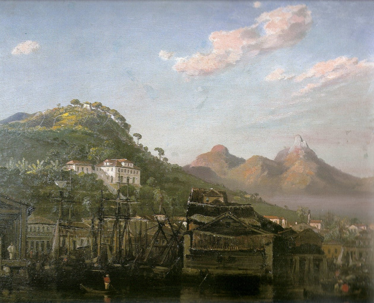 A view of Gamboa, Rio de Janeiro de Louis Buvelot