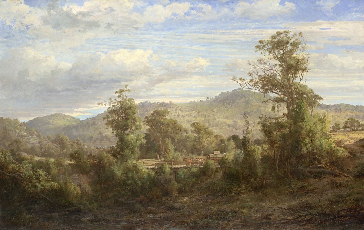 Entre Tallarook e Yea de Louis Buvelot