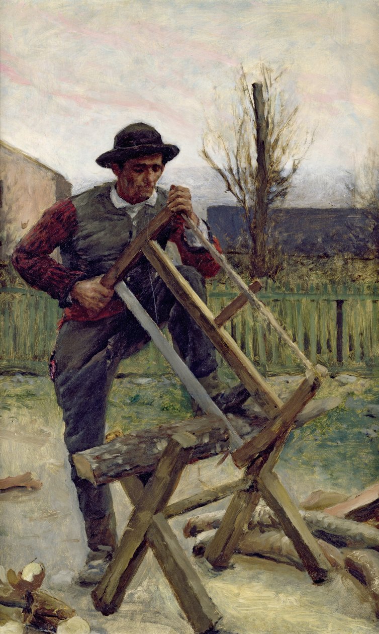 Um Lenhador Aragonês, 1876 de Louis Capdevielle