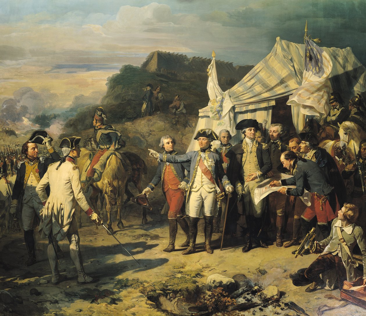 Cerco a Yorktown, 17 de outubro de 1781, 1836 de Louis Charles Auguste Couder