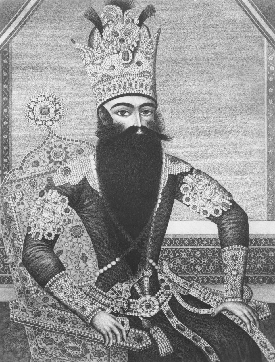 Fath-Ali Shah Qajar de Louis Charles Ruotte