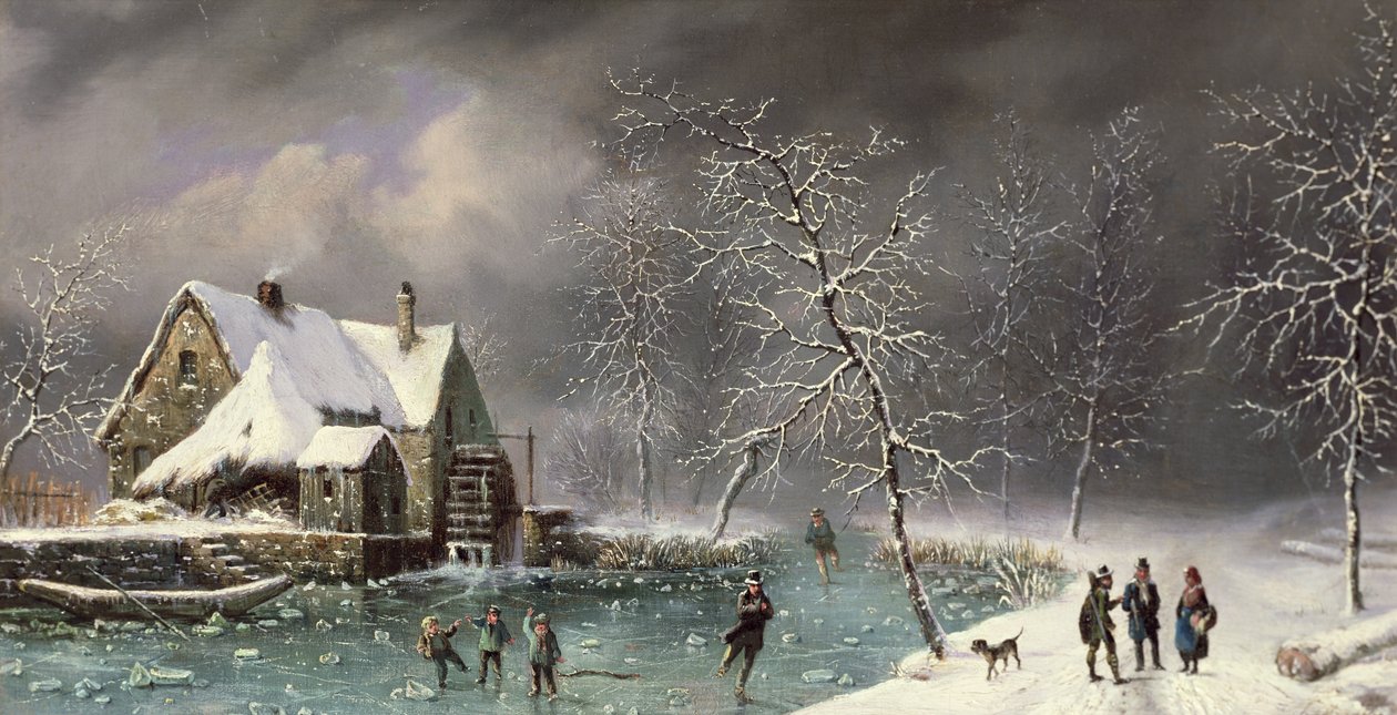 Cena de inverno de Louis Claude Mallebranche