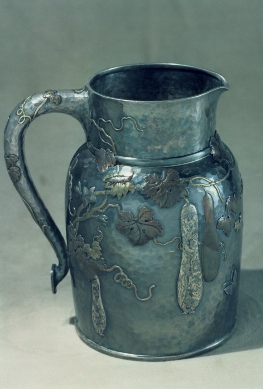 Jarro, Nova York, c.1900 (prata, latão e cobre) de Louis Comfort Tiffany