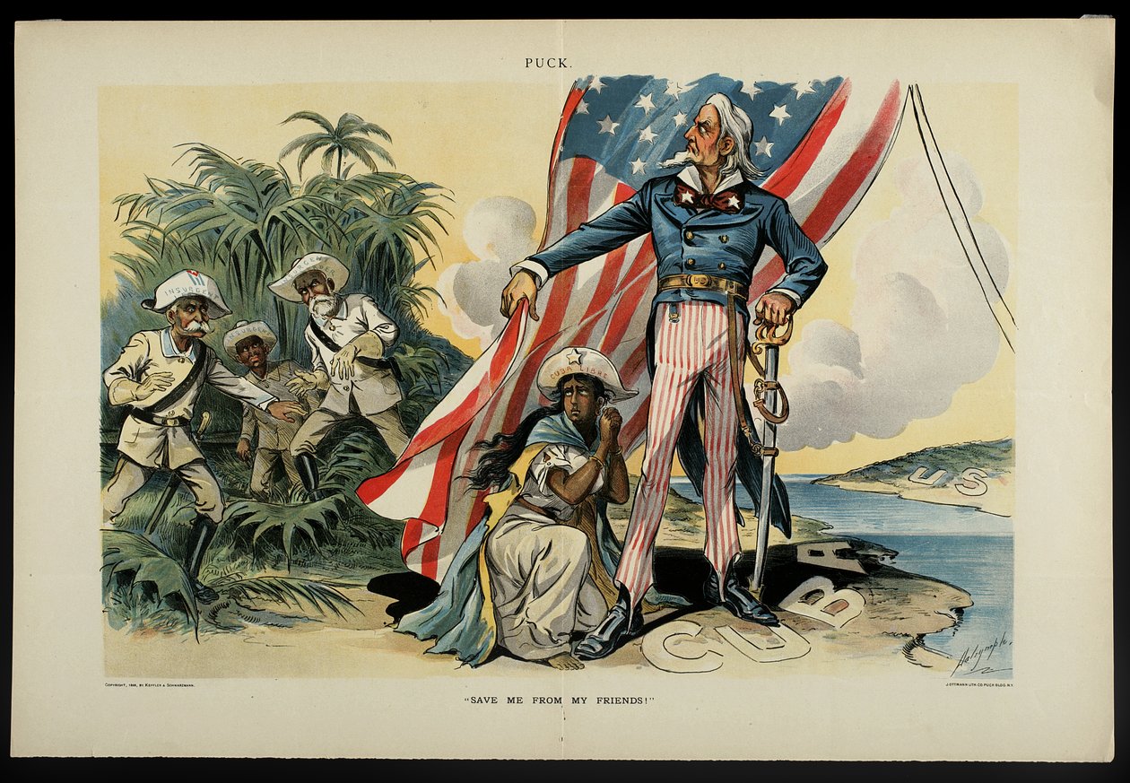 Salve-me dos meus amigos !, 1898 de Louis Dalrymple