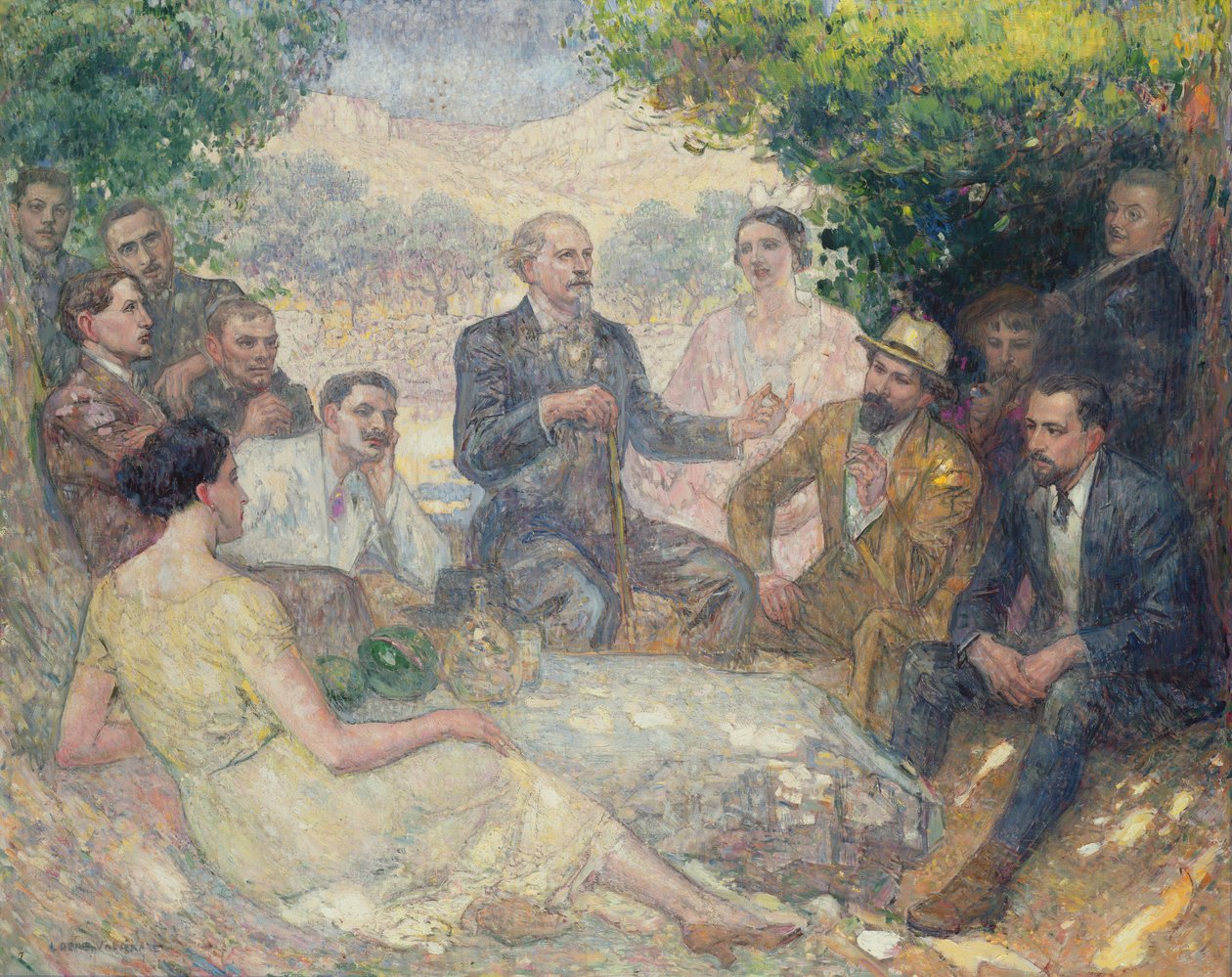 Mistral e seus amigos antes dos Alpilles de Louis Denis-Valverane