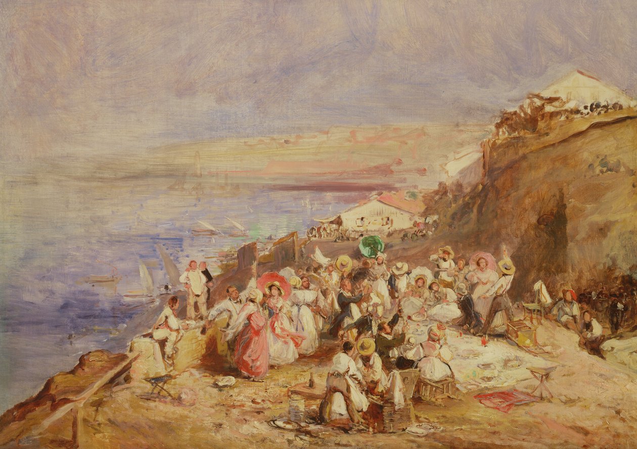 O almoço dos artistas de Eugene Isabey