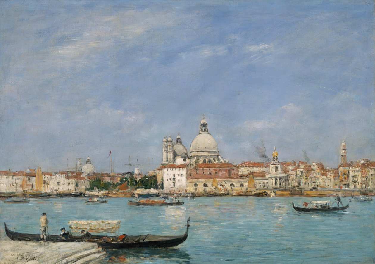 Veneza, Santa Maria della Salute de San Giorgio de Eugene Louis Boudin