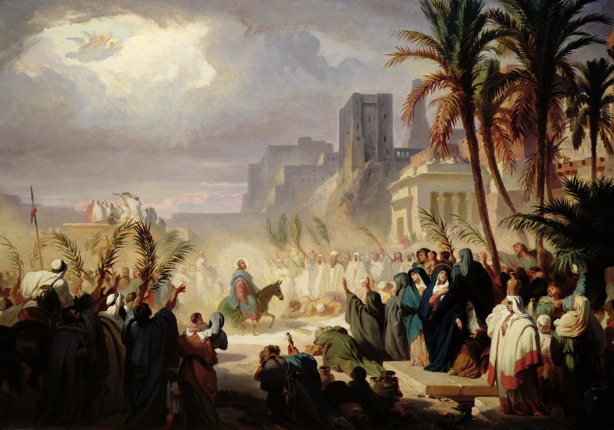 A entrada de Cristo em Jerusalém de Louis Felix Leullier