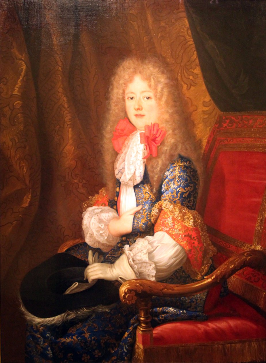 Elisabeth Charlotte do Palatinado, Duquesa de Orléans, em traje de caça de Louis Ferdinand Elle the Younger