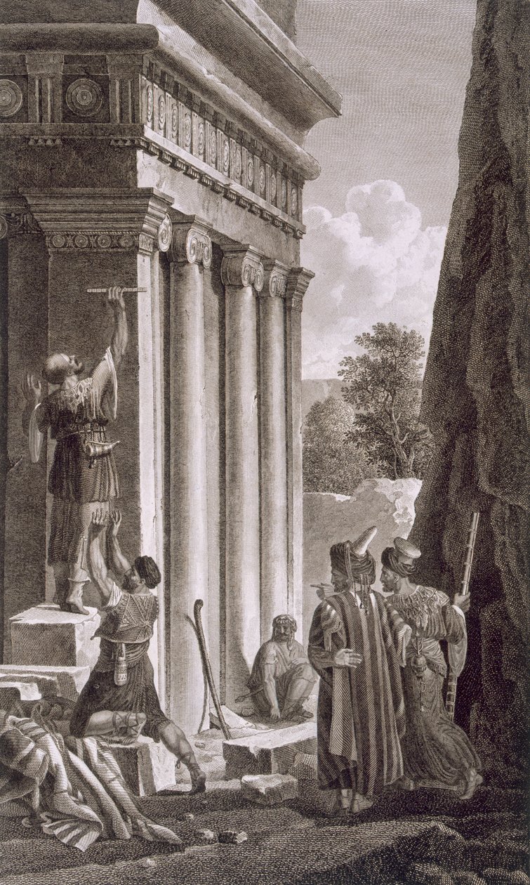 Túmulo de Absalão, Vale de Jehosophat, 1799 de Louis Francois Cassas