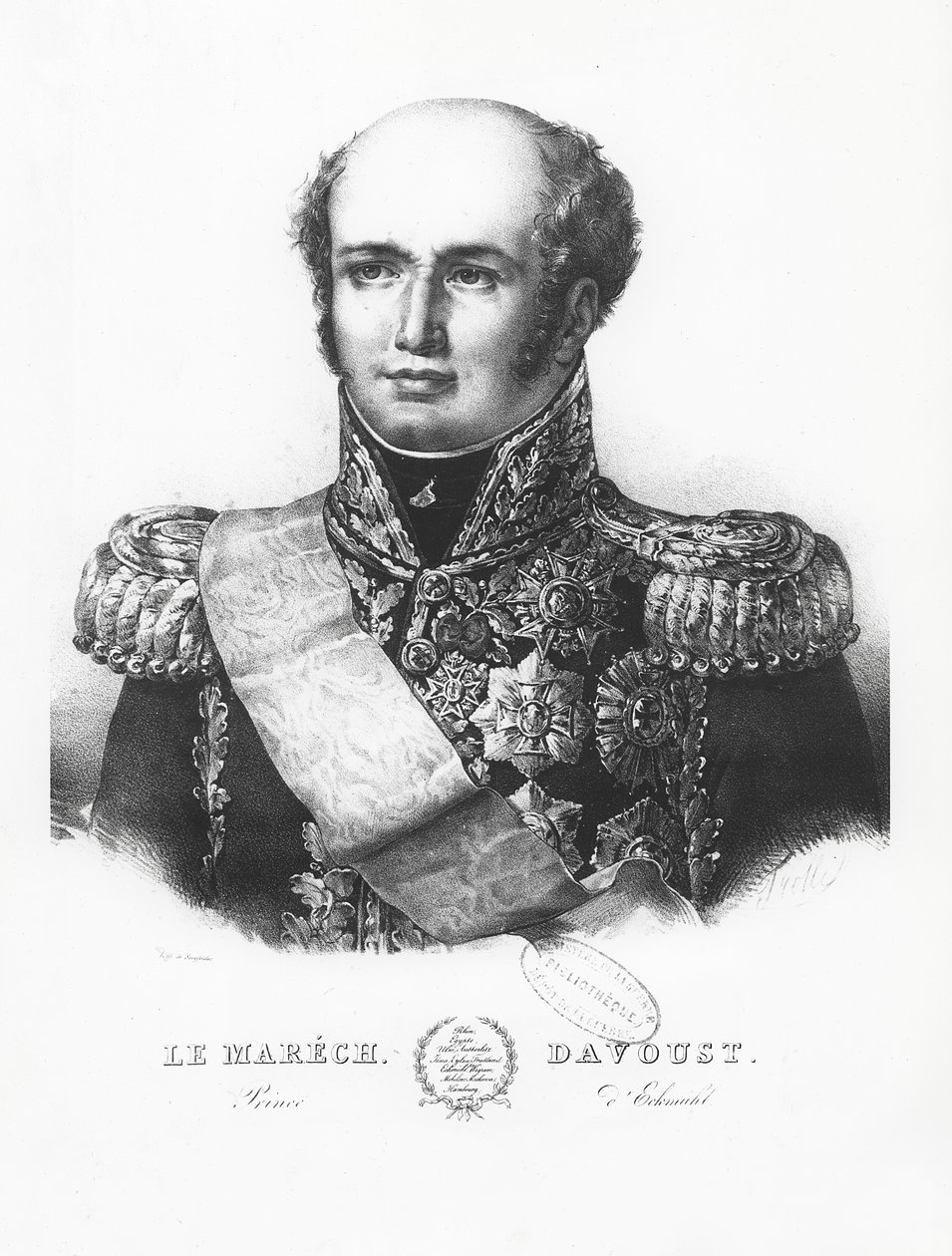 Louis Nicolas d&39;Avout, duque de Auerstaedt de Louis Francois Couche