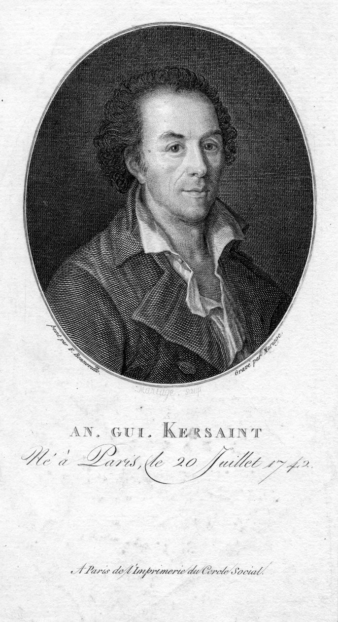 Retrato gravado de Louis François Mariage d Bonneville