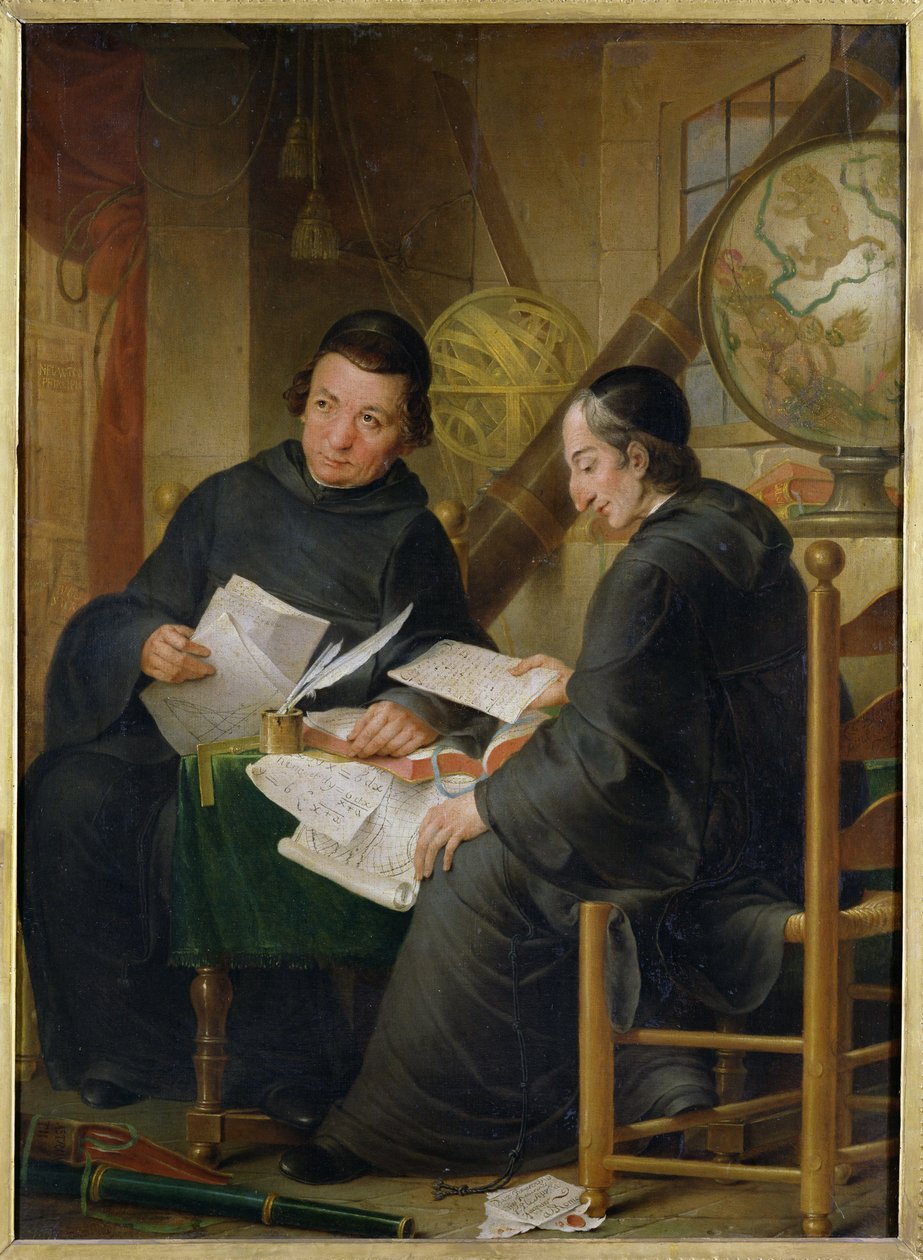 PP Leseur e François Jacquier (1711-88) em Roma, 1772 de Louis Gabriel Blanchet