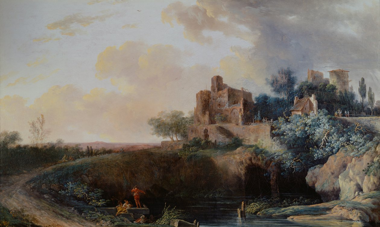 Paisagem, 1767 de Louis Gabriel Moreau
