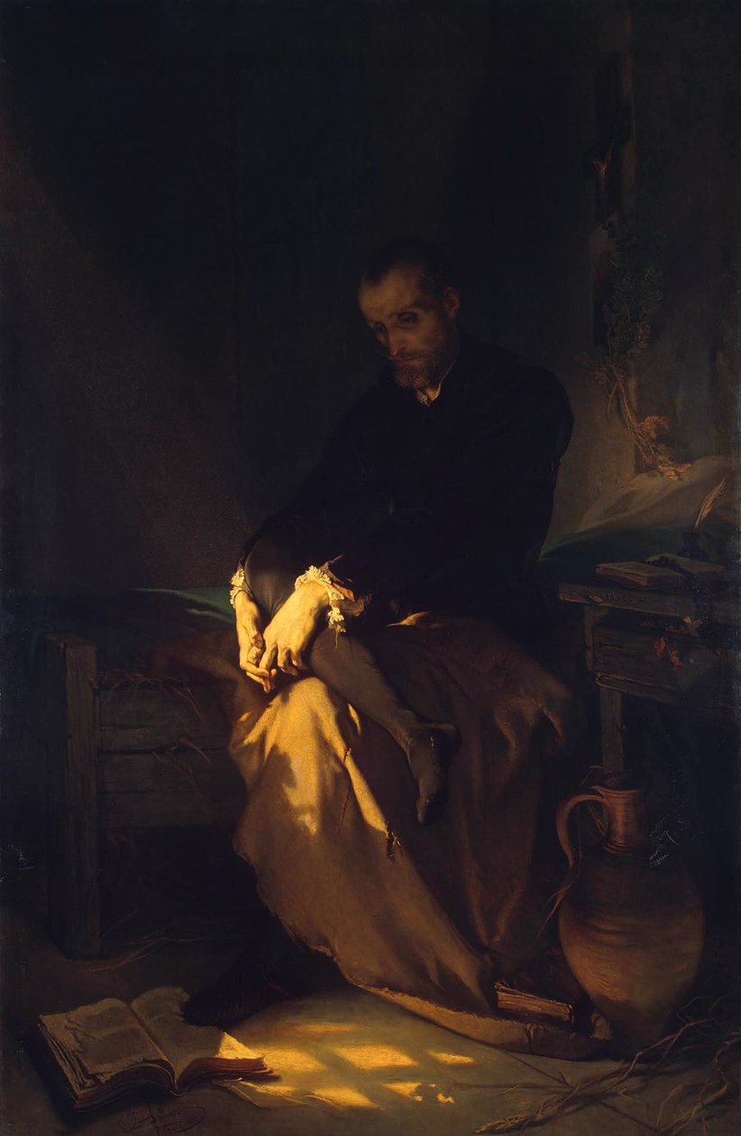 Taxa em prisão, 1853 de Louis Gallait