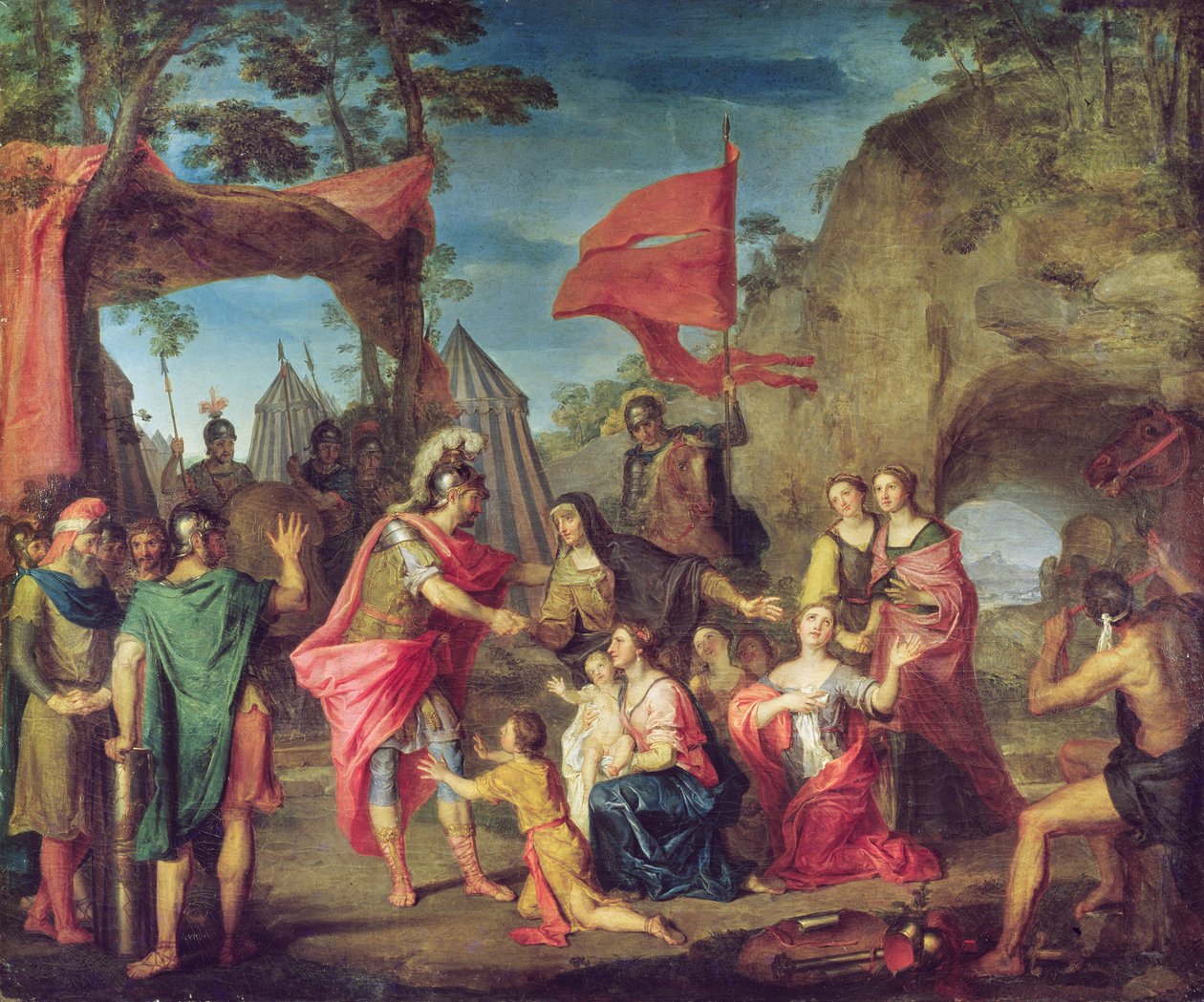 Coriolano no Acampamento Volsciano, 1747 de Louis Galloche