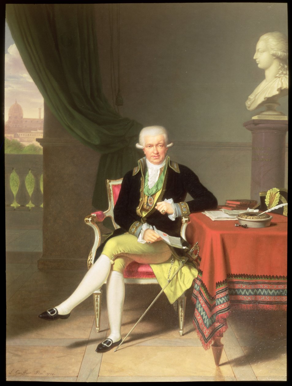 Um retrato de Johan Claes Lagersvard (1756-1863), 1799 de Louis Gauffier