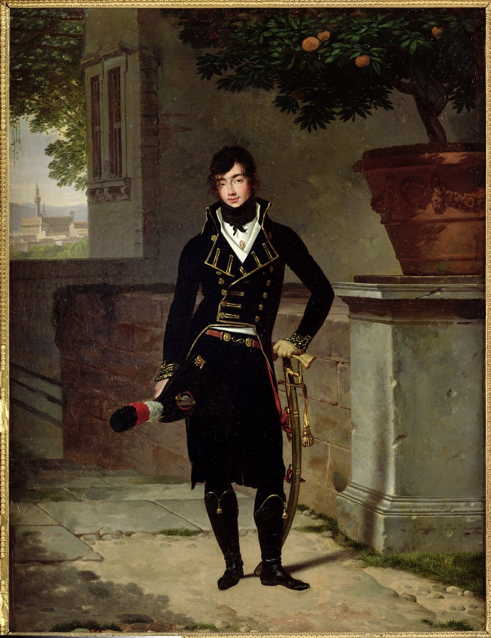 Retrato de um oficial da República Cisalpina, 1801 de Louis Gauffier