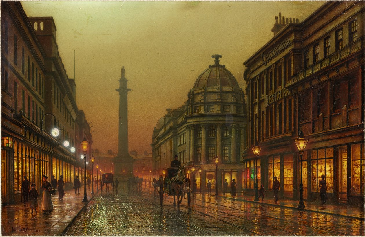 Grainger Street, Newcastle upon Tyne, 1902 de Louis Grimshaw