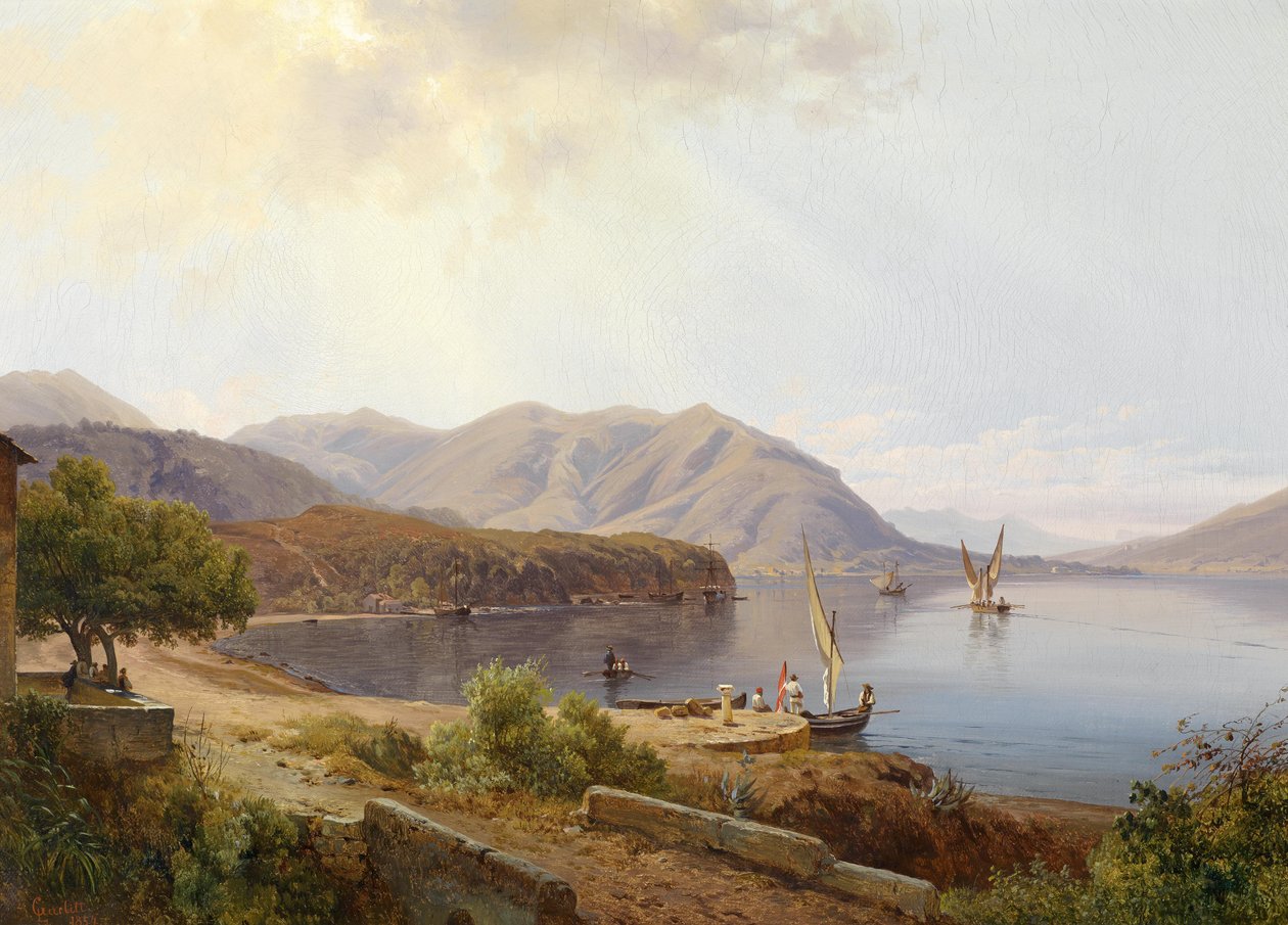 O motivo bei San Felice am Gardasee de Louis Gurlitt