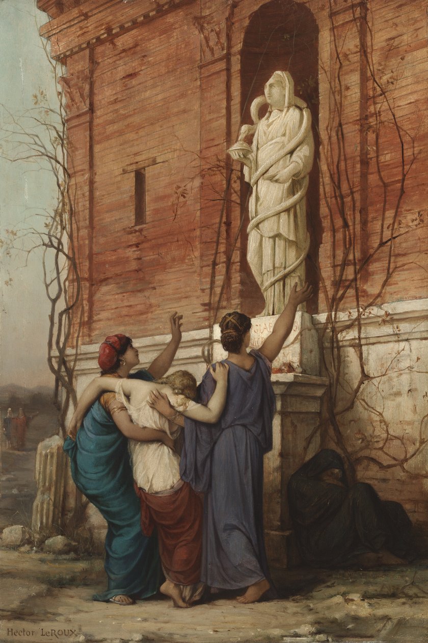 Invocação à Deusa Hygieia, 1862 de Louis Hector Leroux