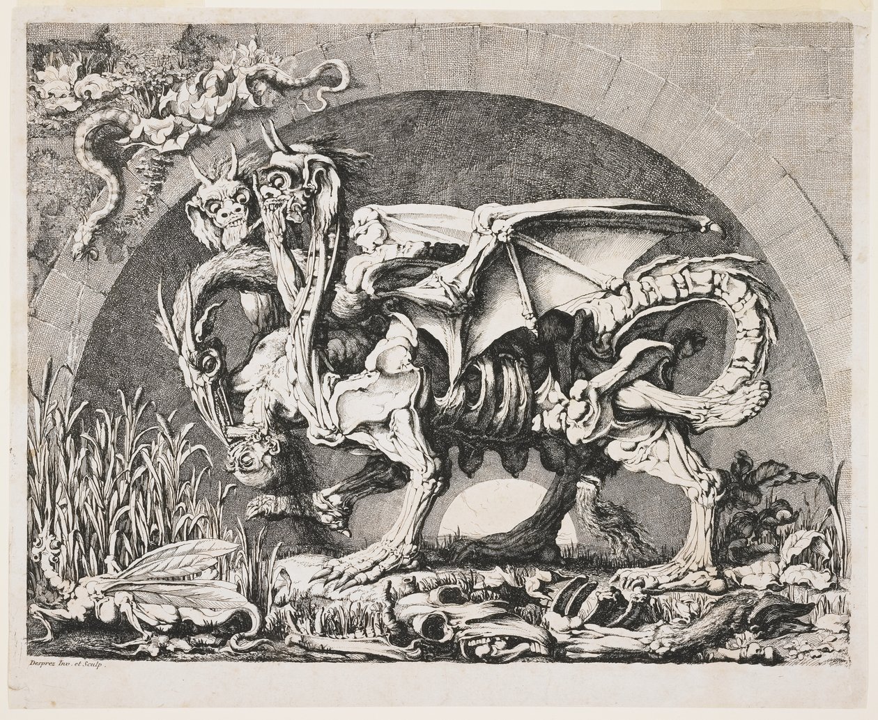 A Quimera, c. 1778-1780 de Louis Jean Desprez