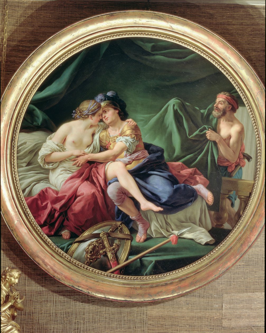 Marte e Vênus Surpreendido por Vulcano, 1768 de Louis Jean François Lagrenée