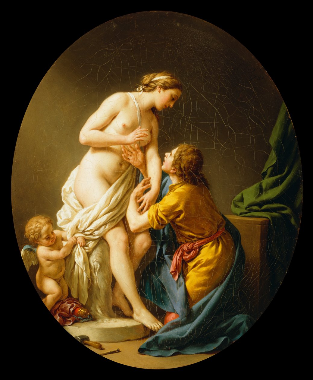 Pigmalião e Galatéia, 1781 de Louis Jean François Lagrenée