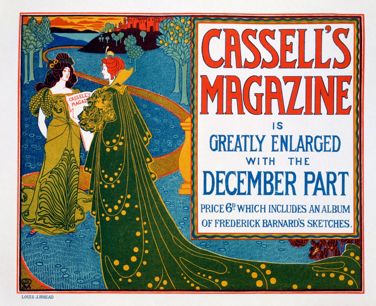 Propaganda para &39;Cassell&39;s Magazine&39;, 1896 de Louis John Rhead