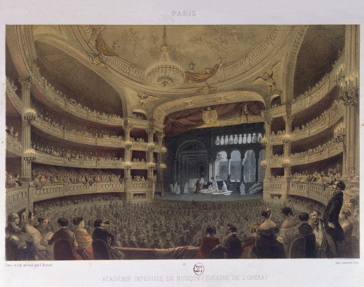 Academia Imperial de Música, Paris, c.1855 de Louis Jules Arnout