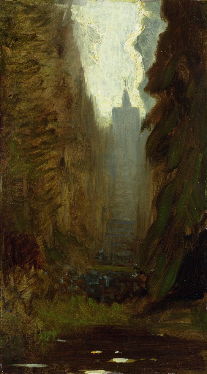 O centro do parque, Wilhelmshoehe, Kassel de Louis Kolitz