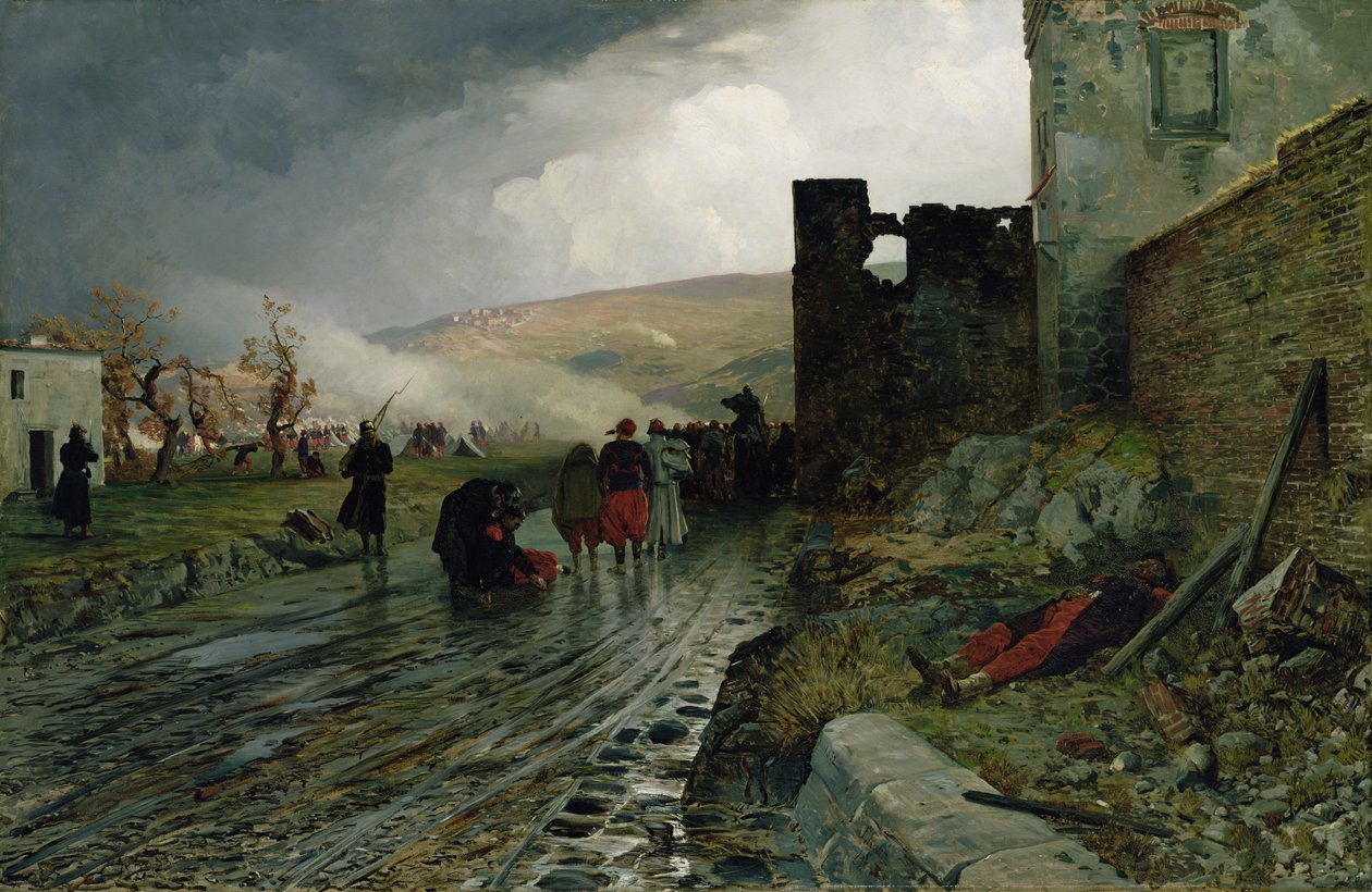 Transportando Prisioneiros Após a Captura de Metz em 1870, 1872 de Louis Kolitz