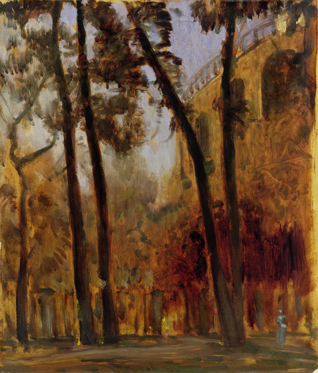 Vista da parede da arcada dos Jardins Henschel de Karlsaue, Kassel de Louis Kolitz