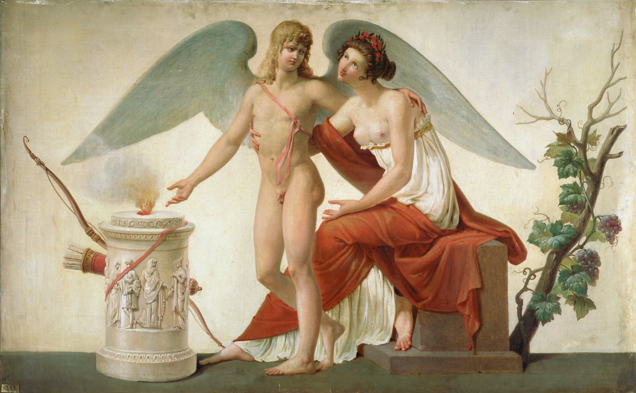 Cupido Convidando Vênus para um Sacrifício de Louis Lafitte