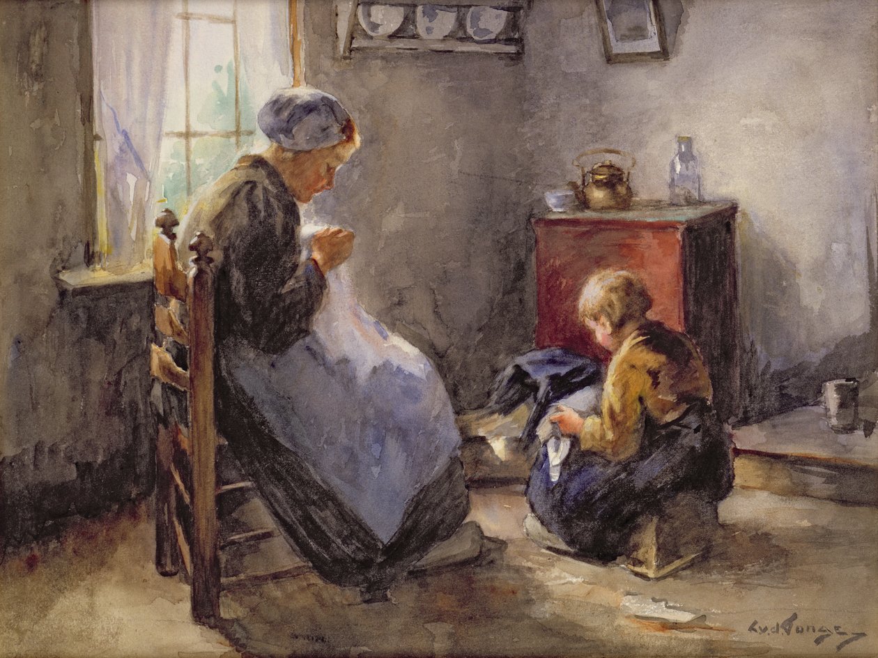 A lição de costura de Louis Lammert van der Tonge