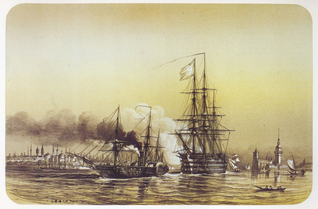 O Friedland depois que ela encalhou em Constantinopla de Louis Le Breton
