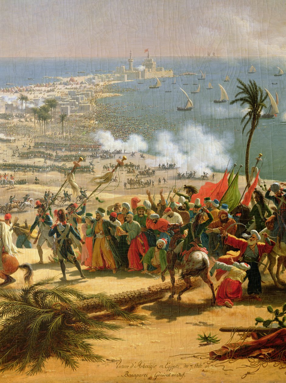 A Batalha de Aboukir, 25 de julho de 1799 de Louis Lejeune