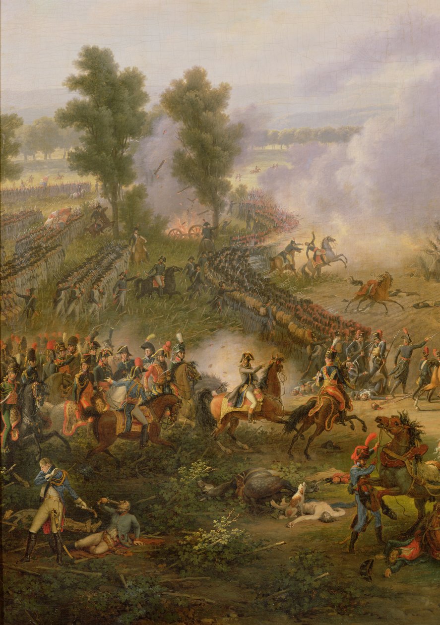 A batalha de Marengo, detalhe de Napoleão Bonaparte (1769-1821) e seu major, 1801 (ver também 28336) de Louis Lejeune