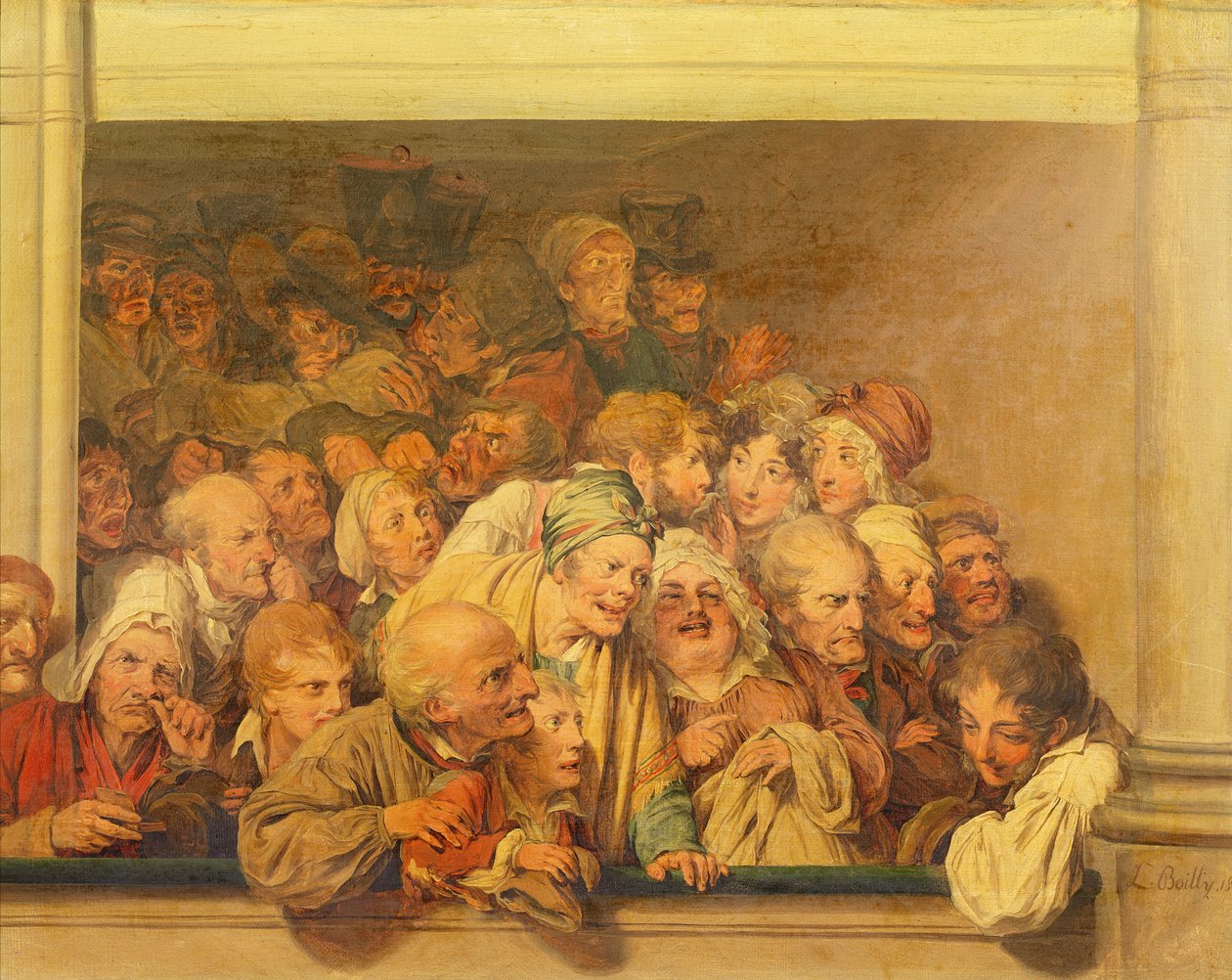 Pobre Caixa na Ópera, 1830 de Louis Leopold Boilly