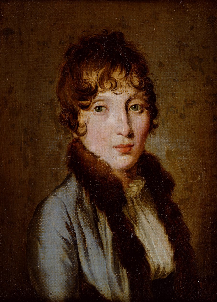 Retrato de uma jovem mulher de Louis Leopold Boilly