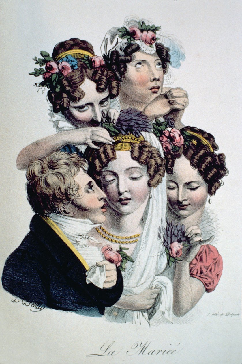 A noiva, c.1820 de Louis Leopold Boilly
