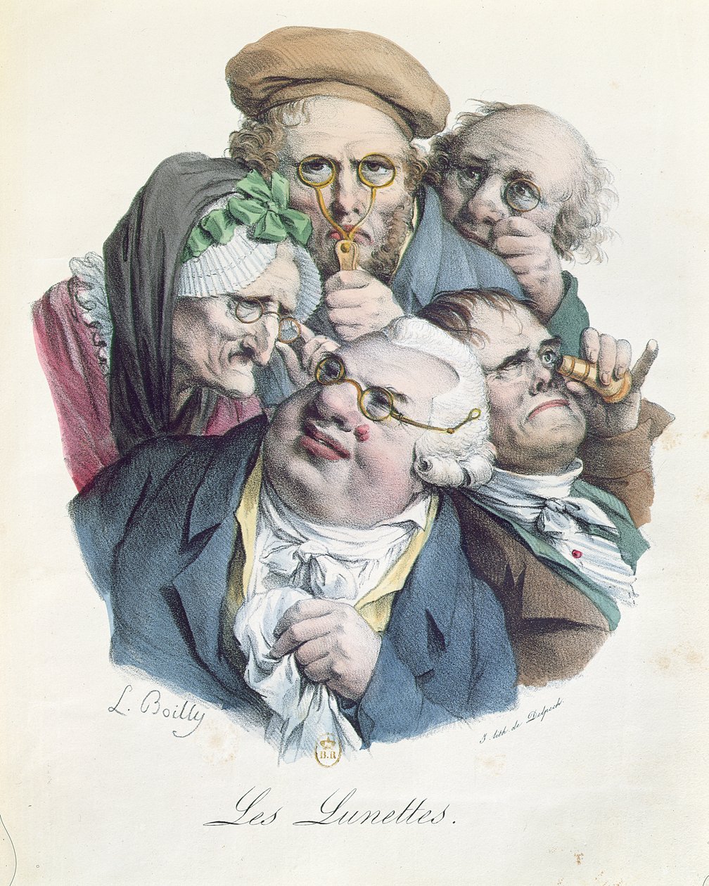 Os óculos, gravados por Francois Seraphin Delpech (1778-1825) de Louis Leopold Boilly