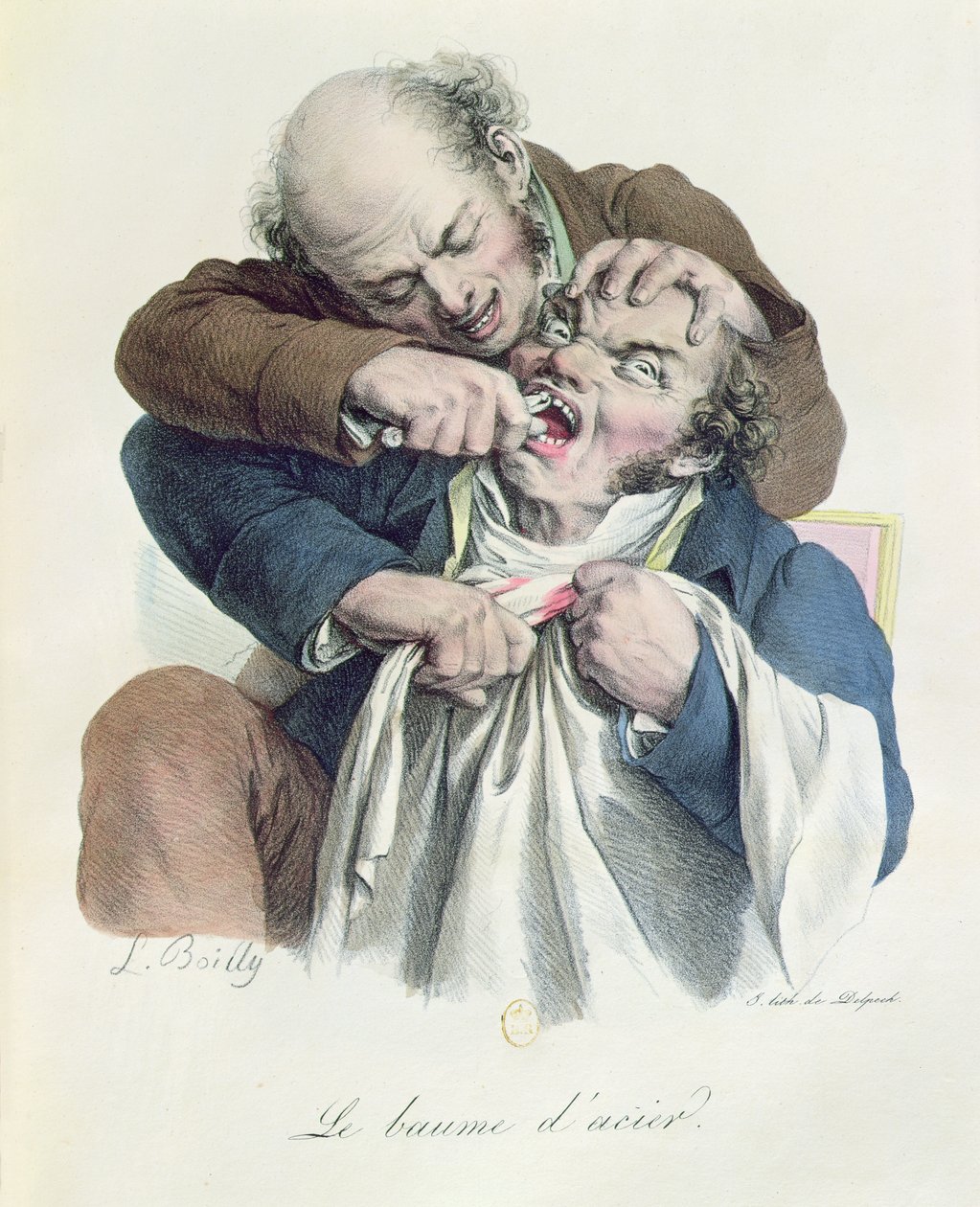 O bálsamo de aço, gravado por Francois Seraphin Delpech (1778-1825) c.1826 de Louis Leopold Boilly
