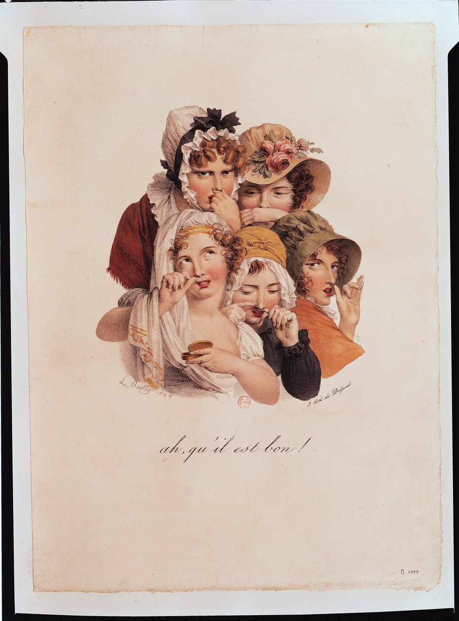 Ah! Que ele é bom !, gravado por Francois Seraphin Delpech (1778-1825) 1824-25 de Louis Leopold Boilly