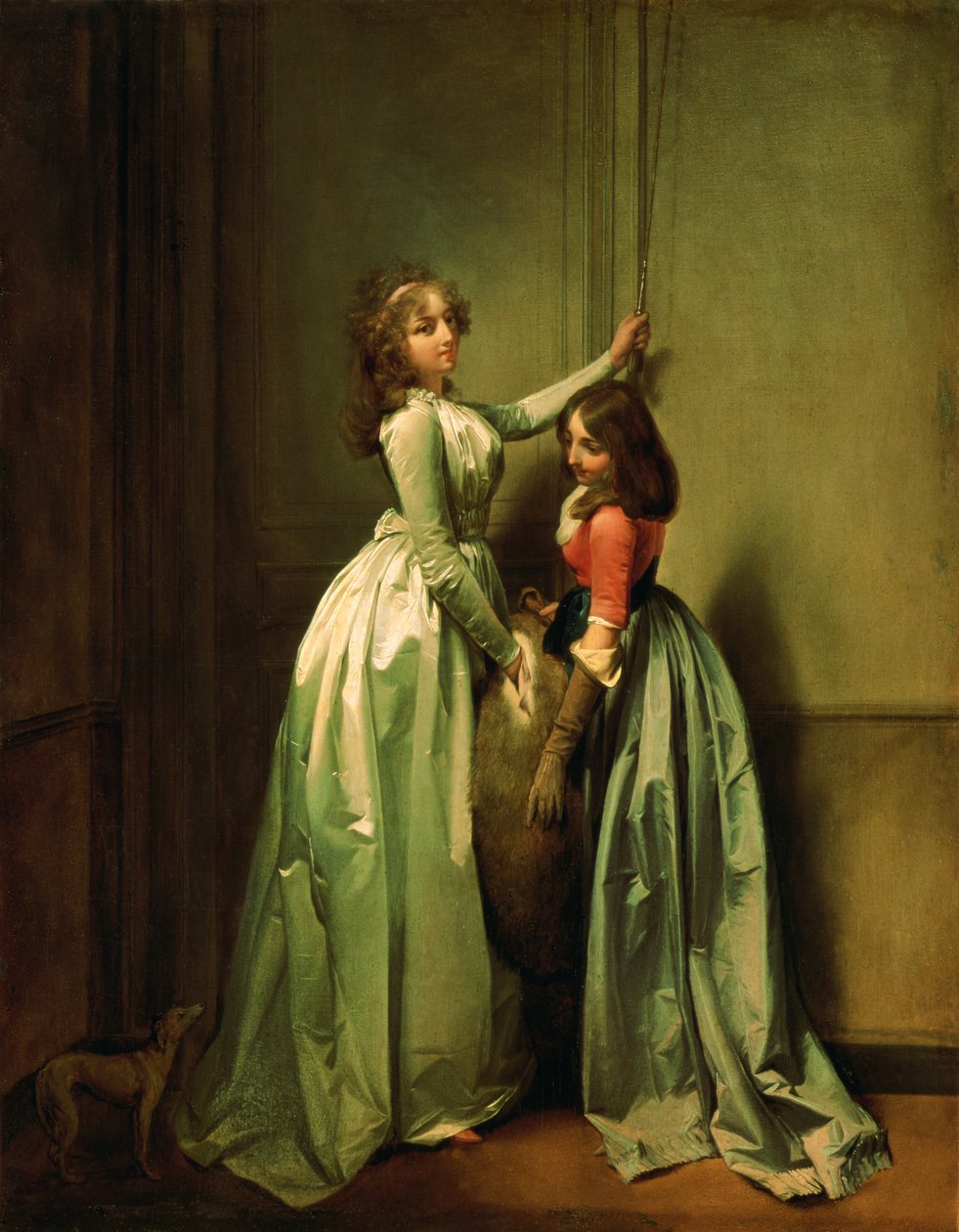 Na entrada, 1796-98 de Louis Leopold Boilly