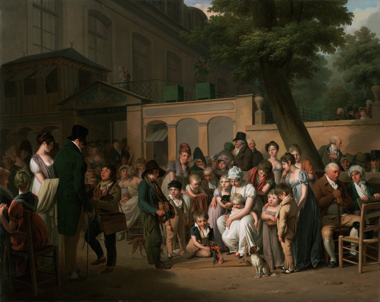 Entrada, para, a, turco, jardim de Louis Leopold Boilly
