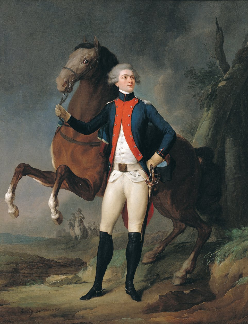 Gilbert Motier (1757-1834) Marquês de la Fayette, 1788 de Louis Leopold Boilly
