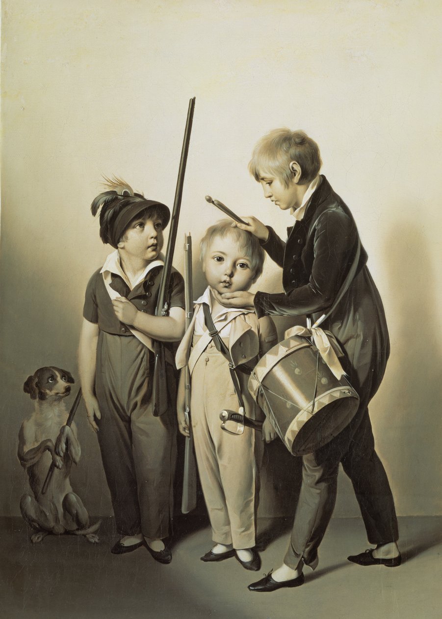 Meus pequenos soldados, 1809 de Louis Leopold Boilly