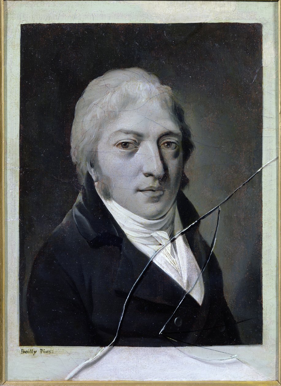 Auto-retrato com vidro quebrado de Louis Leopold Boilly