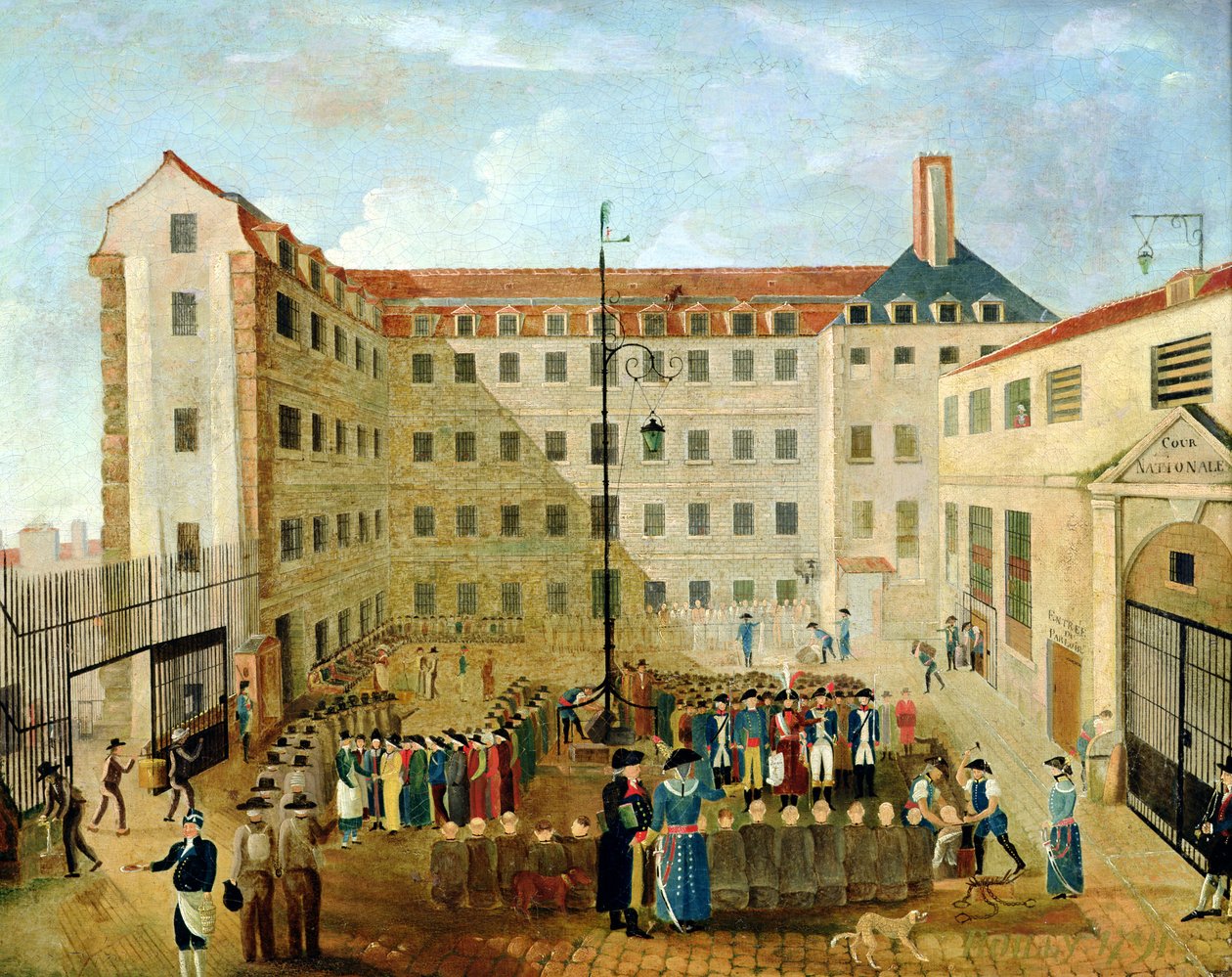 Acorrentando os prisioneiros em Bicetre, 1791 de Louis Leopold Boilly